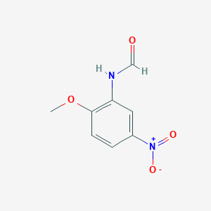 molecular formula C8H8N2O4 B019883 N-(2-甲氧基-5-硝基苯基)甲酰胺 CAS No. 149686-06-6
