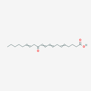molecular formula C20H30O3 B019885 5,8,10,14-Eicosatetraenoicacid, 12-oxo-, (5Z,8Z,10E,14Z)- CAS No. 108437-64-5