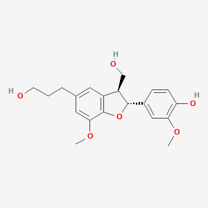 molecular formula C20H24O6 B198886 Dihydrodehydroconiferyl alcohol, (7R,8S)-(-)- CAS No. 126253-41-6