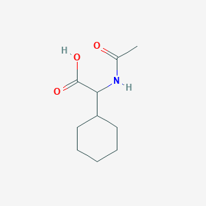 molecular formula C10H17NO3 B019890 2-Acetamido-2-cyclohexylacetic acid CAS No. 107020-80-4