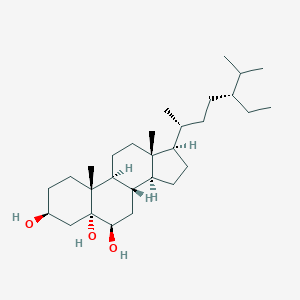 molecular formula C29H52O3 B198974 (3beta,5alpha,6beta,24R)-Stigmastane-3,5,6-triol CAS No. 20835-91-0