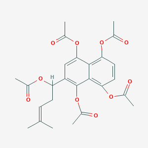 molecular formula C26H28O10 B019910 Shikonin leucoacetate CAS No. 103946-64-1