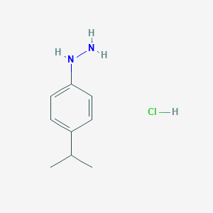 molecular formula C9H15ClN2 B019915 4-Isopropylphenylhydrazine hydrochloride CAS No. 118427-29-5