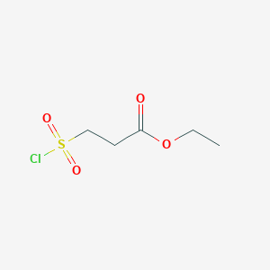 molecular formula C5H9ClO4S B019919 Ethyl 3-(chlorosulfonyl)propanoate CAS No. 103472-25-9