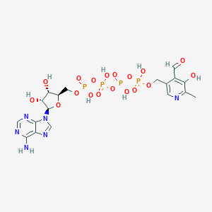 molecular formula C18H24N6O18P4 B019920 Adenosine tetraphosphate pyridoxal CAS No. 101418-64-8