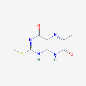 molecular formula C8H8N4O2S B019943 6-Methyl-2-methylthio-4,7(3H,8H)-pteridinedione CAS No. 138612-37-0