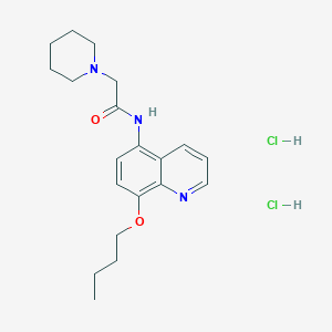 N-(8-Butoxy-5-quinolyl)-1-piperidineacetamide dihydrochloride