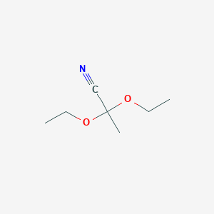 molecular formula C7H13NO2 B019969 2,2-二乙氧基丙腈 CAS No. 56011-12-2