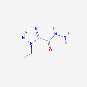 molecular formula C5H9N5O B019978 1-ethyl-1H-1,2,4-triazole-5-carbohydrazide CAS No. 106535-39-1