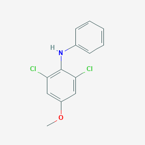 molecular formula C13H11Cl2NO B019992 （2,6-二氯-4-甲氧基苯基）苯胺 CAS No. 136099-56-4