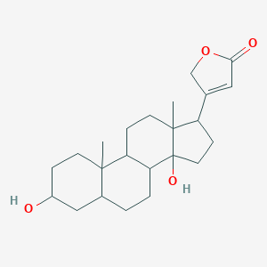 molecular formula C23H34O4 B199929 3,14-Dihydroxycard-20(22)-enolide CAS No. 466-09-1
