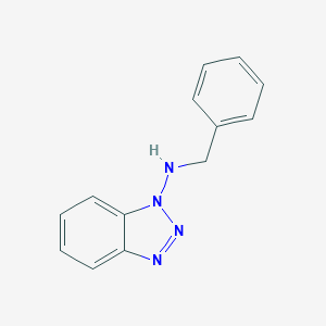 molecular formula C13H12N4 B020005 N-(A-METHYLBENZYL)-1-AMINOBENZOTRIAZOLE CAS No. 105026-59-3