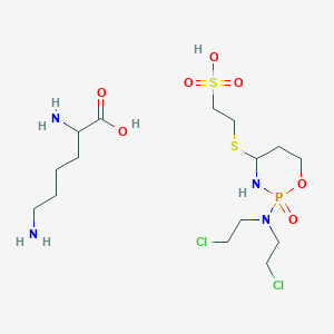 molecular formula C15H33Cl2N4O7PS2 B200229 Mafosfamide L-lysine CAS No. 98845-64-8