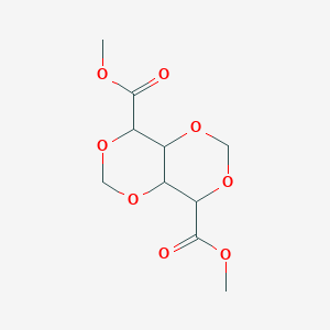 molecular formula C₈H₁₀O₈ B020036 Dimethyl 4,4a,8,8a-tetrahydro-[1,3]dioxino[5,4-d][1,3]dioxine-4,8-dicarboxylate CAS No. 7595-91-7
