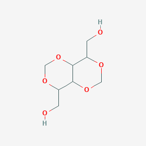 molecular formula C8H14O6 B020039 [4-(Hydroxymethyl)-4,4a,8,8a-tetrahydro-[1,3]dioxino[5,4-d][1,3]dioxin-8-yl]methanol CAS No. 5334-20-3