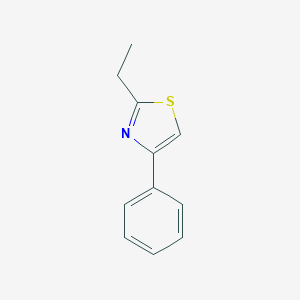 molecular formula C11H11NS B020040 2-Ethyl-4-phenyl-1,3-thiazole CAS No. 19968-50-4