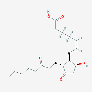 molecular formula C20H28D4O5 B200522 13,14-dihydro-15-keto-PGD2-d4 