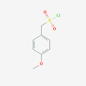 molecular formula C8H9ClO3S B020076 (4-Methoxyphenyl)methanesulfonyl chloride CAS No. 110661-59-1
