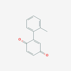 molecular formula C13H10O2 B020080 2,5-Cyclohexadiene-1,4-dione, 2-(methylphenyl)- CAS No. 106593-44-6