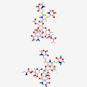 molecular formula C87H126N8O46S6 B020097 Paldimycin CAS No. 102426-96-0