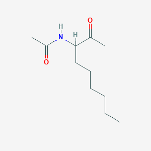 molecular formula C11H21NO2 B020108 rac 3-Acetamido-nonan-2-one CAS No. 51714-09-1
