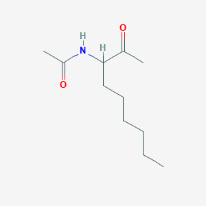 molecular formula C11H21NO2 B020108 N-(2-oxononan-3-yl)acetamide CAS No. 51714-09-1