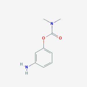 molecular formula C9H12N2O2 B020122 3-氨基苯基二甲基氨基甲酸酯 CAS No. 19962-04-0
