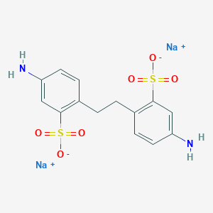 molecular formula C14H14N2Na2O6S2 B020123 Sodium 2,2'-ethylenebis(5-aminobenzenesulphonate) CAS No. 4285-28-3