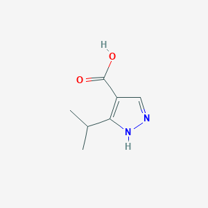 molecular formula C7H10N2O2 B020143 3-异丙基吡唑-4-羧酸 CAS No. 870704-28-2