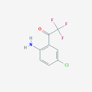 molecular formula C8H5ClF3NO B020155 1-(2-氨基-5-氯苯基)-2,2,2-三氟乙酮 CAS No. 154598-53-5