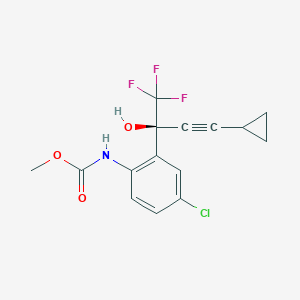 molecular formula C15H13ClF3NO3 B020156 Efavirenz amino alcohol methyl carbamate CAS No. 211563-40-5