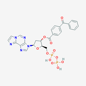 molecular formula C26H23N5O11P2 B020161 3'(BZ2)2'd-Epsilon ADP CAS No. 110682-79-6