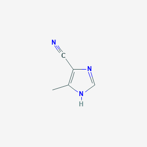 molecular formula C5H5N3 B020169 5-Methyl-1H-imidazole-4-carbonitrile CAS No. 108257-41-6