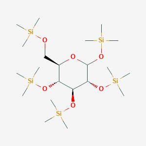 molecular formula C21H52O6Si5 B020171 1,2,3,4,6-Pentakis-O-(trimethylsilyl)-D-glucopyranose CAS No. 19126-99-9