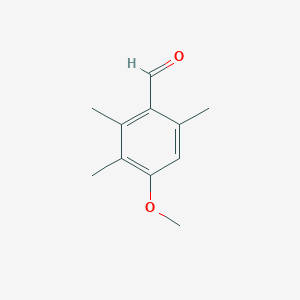 molecular formula C11H14O2 B020198 4-Methoxy-2,3,6-trimethylbenzaldehyde CAS No. 54344-92-2