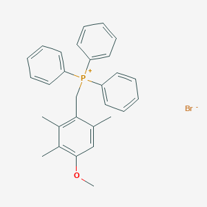 (4-Methoxy-2,3,6-trimethylphenyl)methyl-triphenylphosphanium;bromide