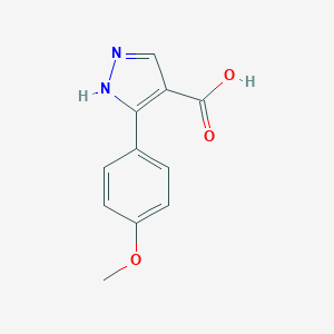 molecular formula C11H10N2O3 B020209 3-(4-methoxyphenyl)-1H-pyrazole-4-carboxylic acid CAS No. 618383-46-3