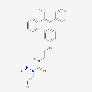 molecular formula C27H28ClN3O3 B020212 Tamoxifen nitrosourea CAS No. 104691-78-3