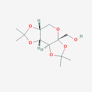 molecular formula C₁₂H₂₀O₆ B020219 [(1R,2S,6S,9R)-4,4,11,11-tetramethyl-3,5,7,10,12-pentaoxatricyclo[7.3.0.02,6]dodecan-6-yl]methanol CAS No. 20880-92-6