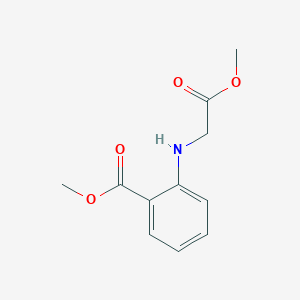 molecular formula C11H13NO4 B020222 DIMETHYL PHENYLGLYCINE-O-CARBOXYLATE CAS No. 13622-59-8
