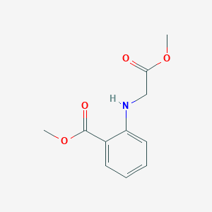 molecular formula C11H13NO4 B020222 Methyl 2-[(2-methoxy-2-oxoethyl)amino]benzoate CAS No. 13622-59-8