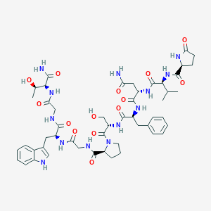 molecular formula C50H67N13O14 B020238 Hypertrehalosemic neuropeptide CAS No. 106018-36-4