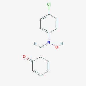 molecular formula C13H10ClNO2 B020242 (6E)-6-[(4-chloro-N-hydroxyanilino)methylidene]cyclohexa-2,4-dien-1-one CAS No. 19865-61-3