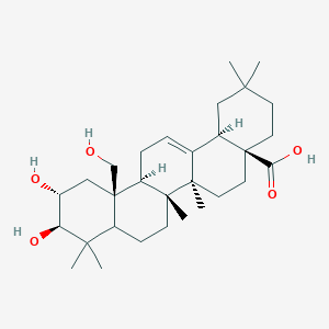 (4aS,6aS,6aS,6bR,10R,11R,12aS,14bR)-10,11-dihydroxy-12a-(hydroxymethyl)-2,2,6a,6b,9,9-hexamethyl-1,3,4,5,6,6a,7,8,8a,10,11,12,13,14b-tetradecahydropicene-4a-carboxylic acid