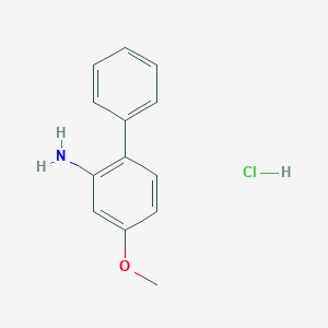 molecular formula C13H14ClNO B020254 5-Methoxy-2-phenylaniline hydrochloride CAS No. 107624-16-8