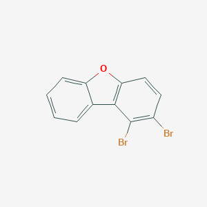 molecular formula C12H6Br2O B020255 1,2-Dibromo-dibenzofuran CAS No. 103456-40-2