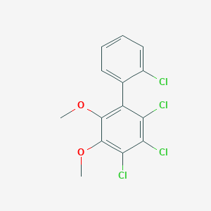 molecular formula C14H10Cl4O2 B020267 1,1'-Biphenyl, tetrachlorodimethoxy- CAS No. 107843-95-8