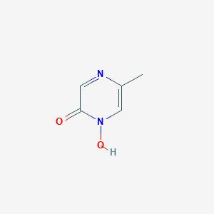 molecular formula C5H6N2O2 B020283 1-Hydroxy-5-methylpyrazin-2-one CAS No. 105985-14-6