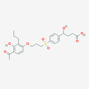 B020294 4-[[3-(4-Acetyl-3-hydroxy-2-propylphenoxy)propyl]sulfonyl]-gamma-hydroxybenzenebutanoic acid CAS No. 110022-89-4
