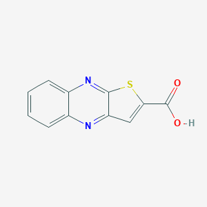 molecular formula C11H6N2O2S B020301 Thieno[2,3-b]quinoxaline-2-carboxylic acid CAS No. 107323-83-1